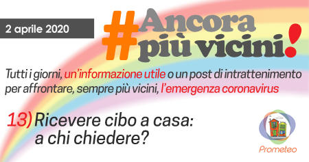 13) Ricevere cibo a casa: a chi chiedere?